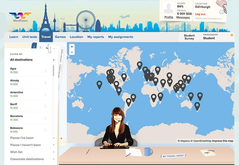 Student world map - Overview