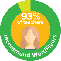 93% of teachers recommend WordFlyers